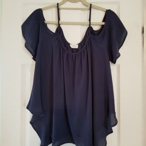 Cold shoulder blouse